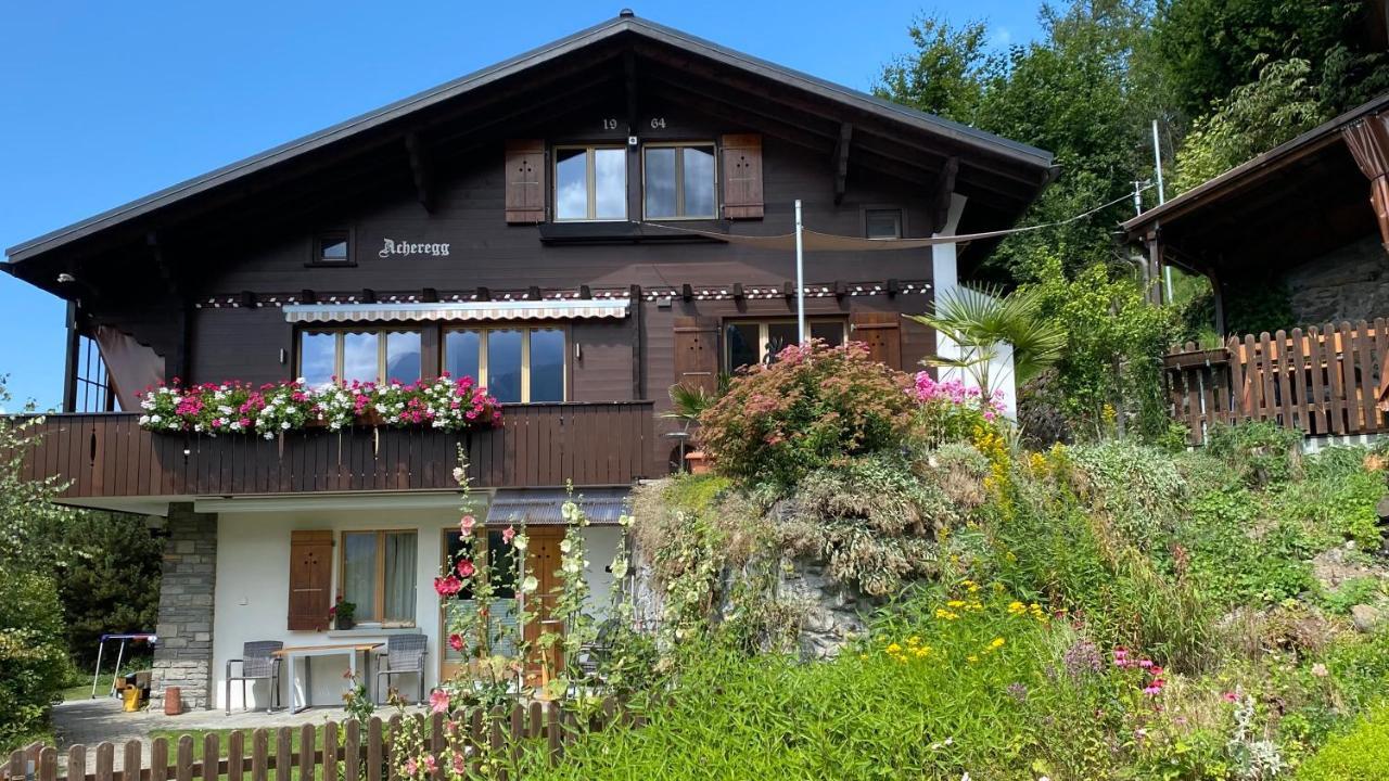 Chalet Acheregg Wengen Esterno foto