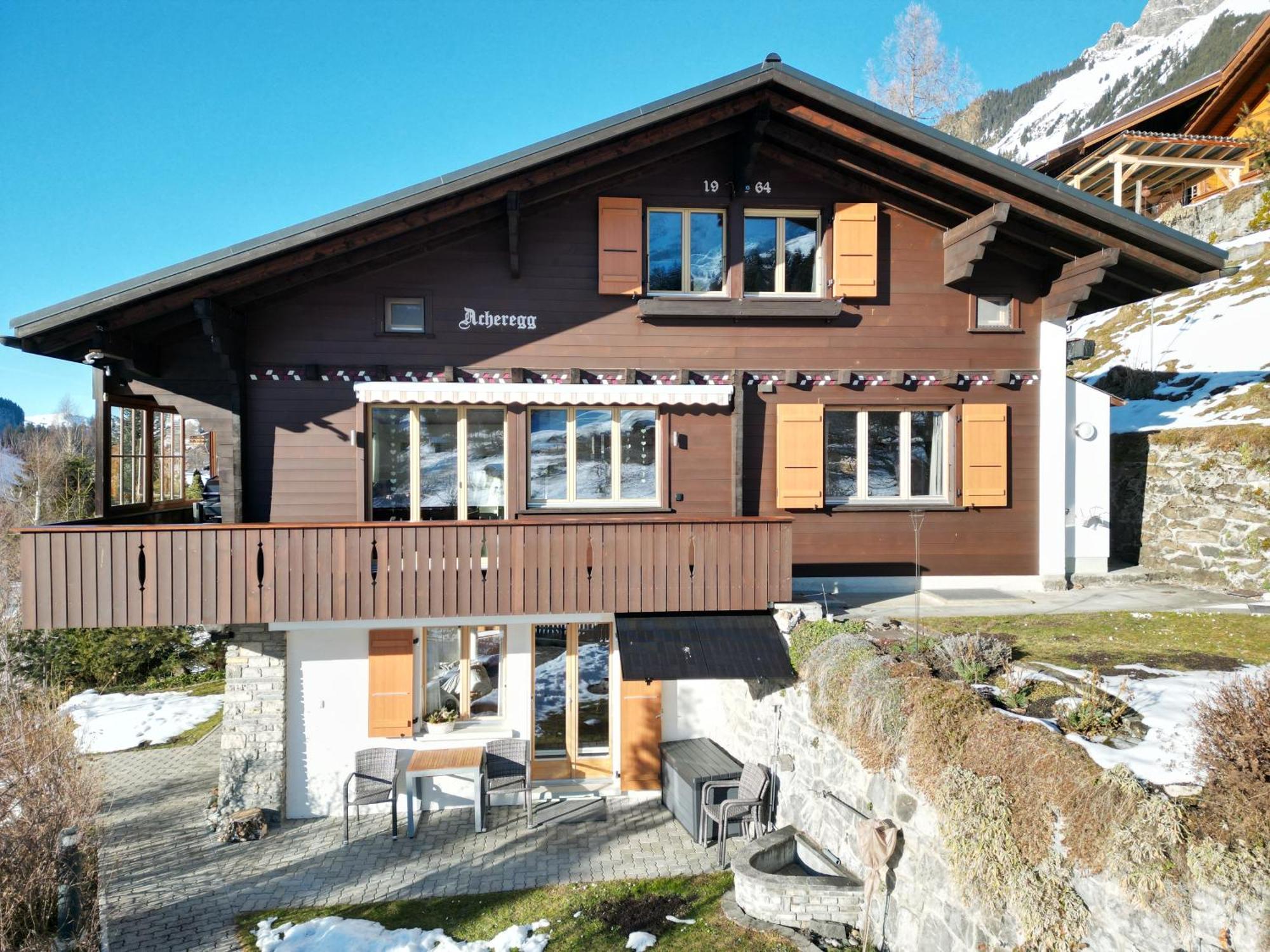 Chalet Acheregg Wengen Esterno foto