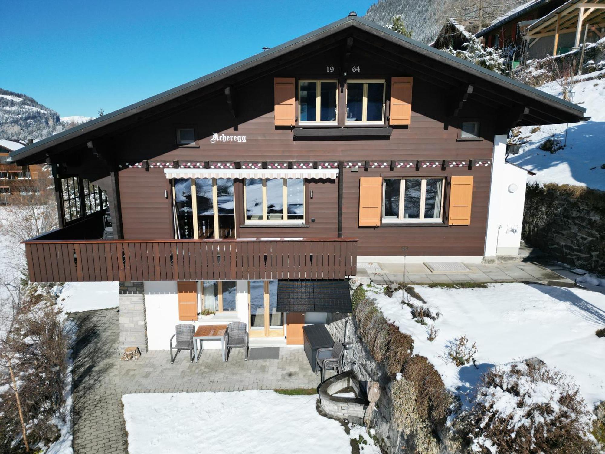 Chalet Acheregg Wengen Esterno foto