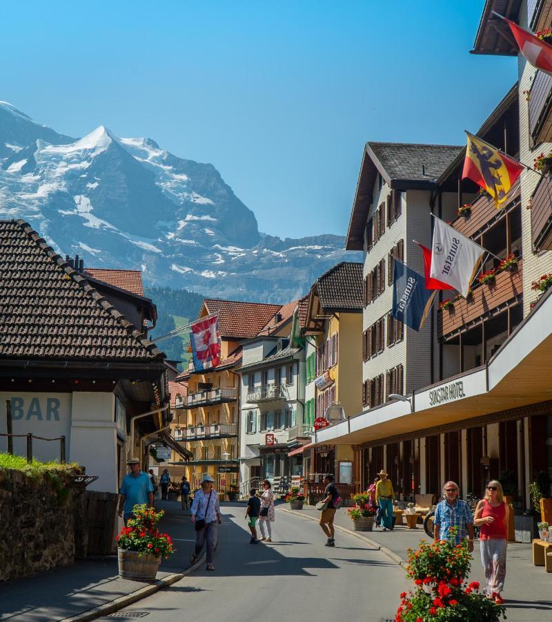 Chalet Acheregg Wengen Esterno foto