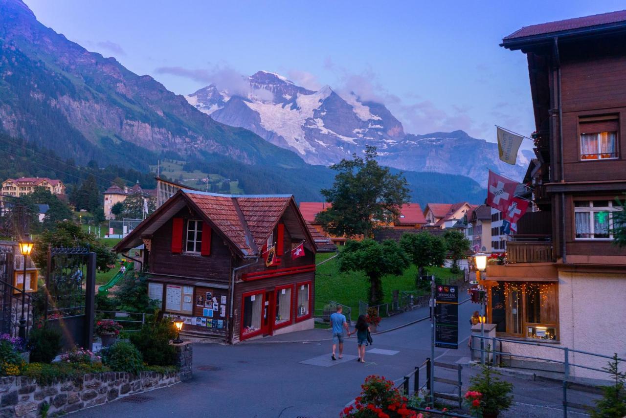 Chalet Acheregg Wengen Esterno foto